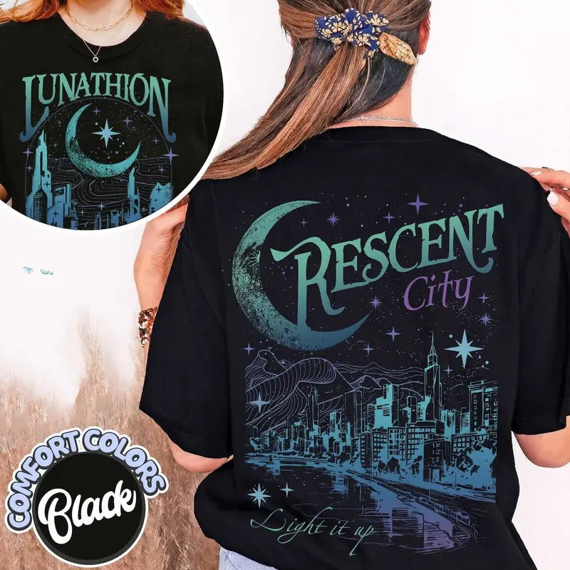Lunathi0n Crescent City Shirt, Bryce Tattoo, Bryce Quinlan Merch, Crescent City Sjm Merch, House Of Earth And Blood...