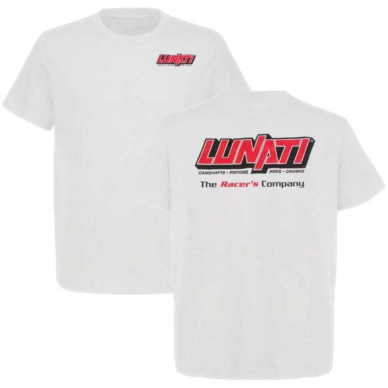 Lunati Logo T-shirt Camshaft Shirt For Car Enthusiast Casual Cotton Top, Menswear Car Parts Short Sleeve Hoodie, Sweatshirt