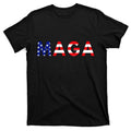 MAGA American Flag Donald Trump 2024 T-Shirt Cotton Menswear Hoodie, Sweatshirt | RetroVerseTees.com