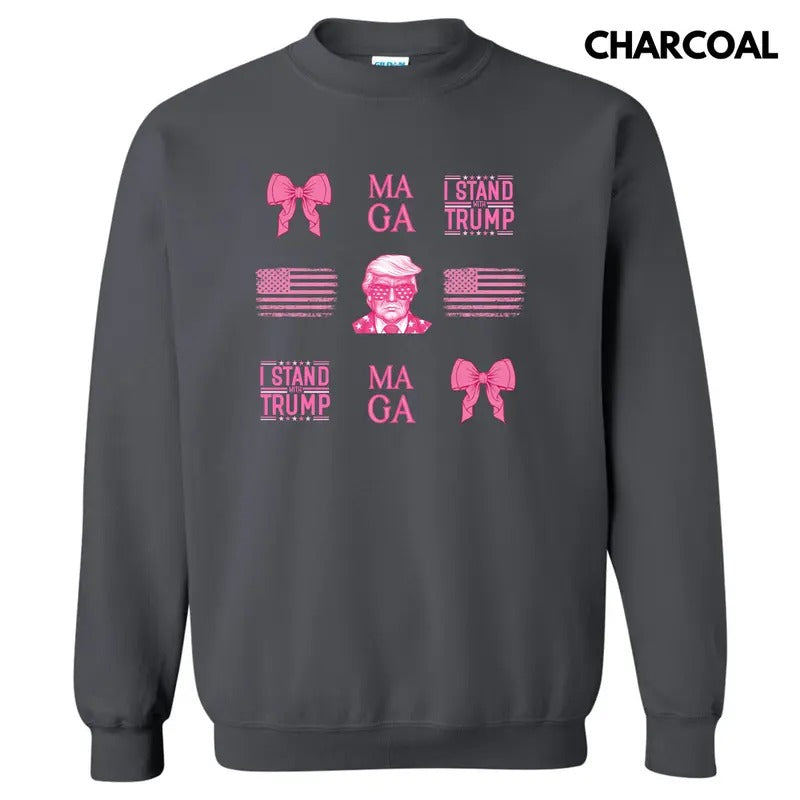 MAGA Coquette Collage Sweatshirt 'NLB' T-Shirts, Hoodie | RetroVerseTees.com