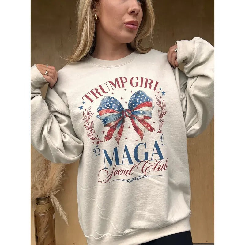 MAGA Social Club Graphic Top T-Shirts, Hoodie, Sweatshirt | RetroVerseTees.com
