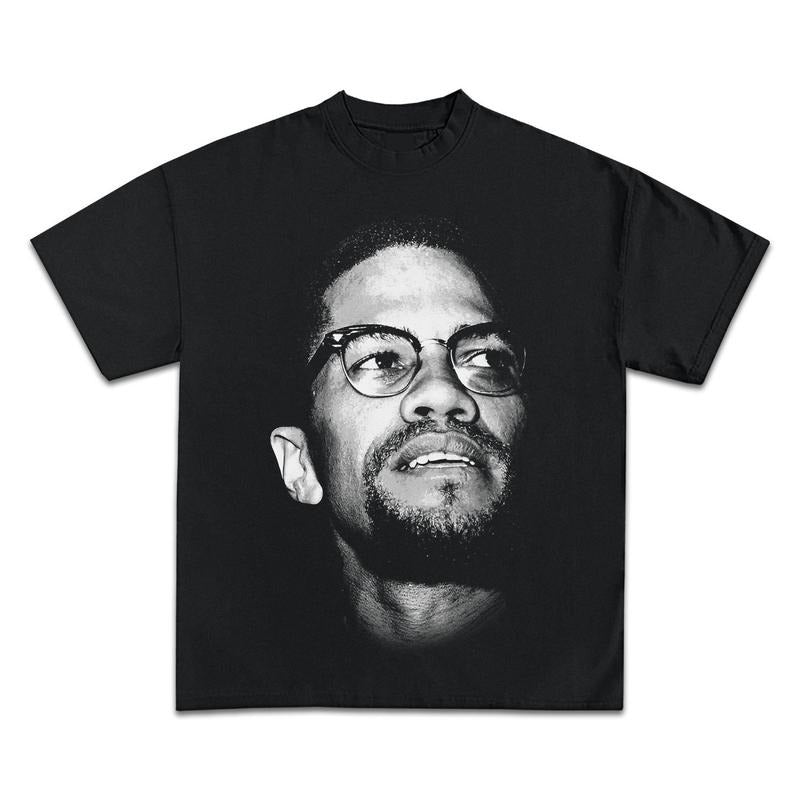 MALCOLM X JUMBO GRAPHIC BOOTLEG T-SHIRT - STREETWEAR Hoodie, Sweatshirt | RetroVerseTees.com