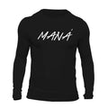 MANA Brushed Text Men's Long Sleeve T-Shirt Playera Hoodie, Sweatshirt | RetroVerseTees.com