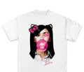 MARI.AH THE SCIENTIST Pink Kitty Stars BUBBLE GUM GRAPHIC T-SHIRT Hoodie, Sweatshirt | RetroVerseTees.com