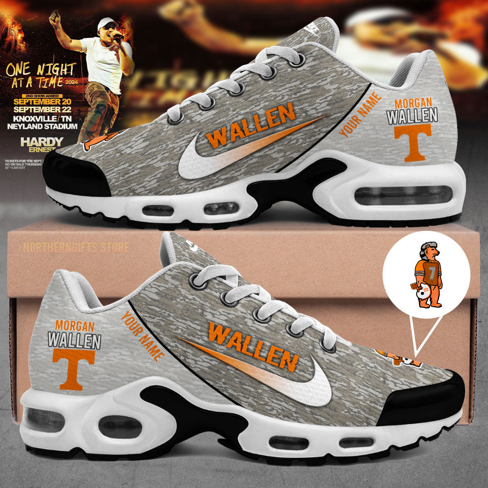 One night at a time Hardy Ernest Morgan Wallen Camo Mossy Oak Custom Name Air max shoes