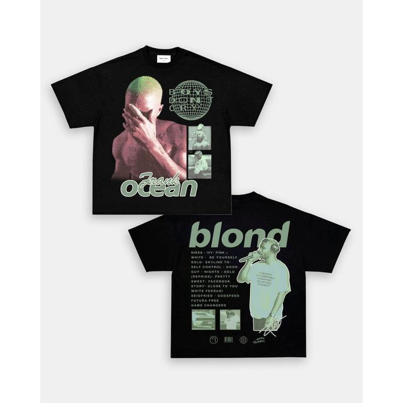 BLOND T-SHIRT/SWEATSHIRT/HOODIE - FRANK OCEAN SHIRT, BIG FACE BLOND, GIFT FOR FANS/WOMEN/MEN, UNISEX | RetroVerseTees.com