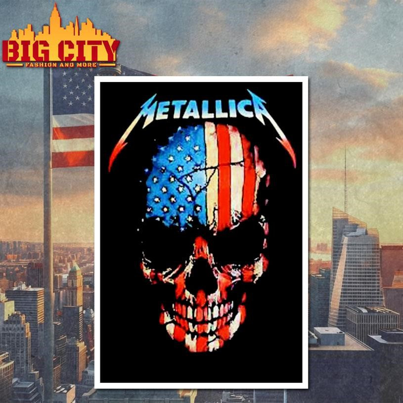 METALLICA AMERICAN SKULL PUNK ROCK Shirt