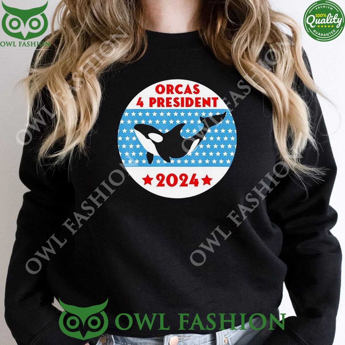2024 Orcas 4 President Whale t Shirt