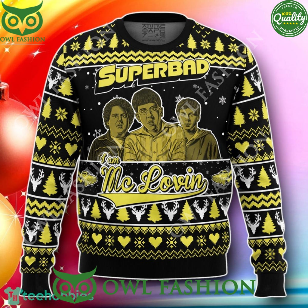 I Am Mc Lovin Superbad Christmas Ugly Sweater