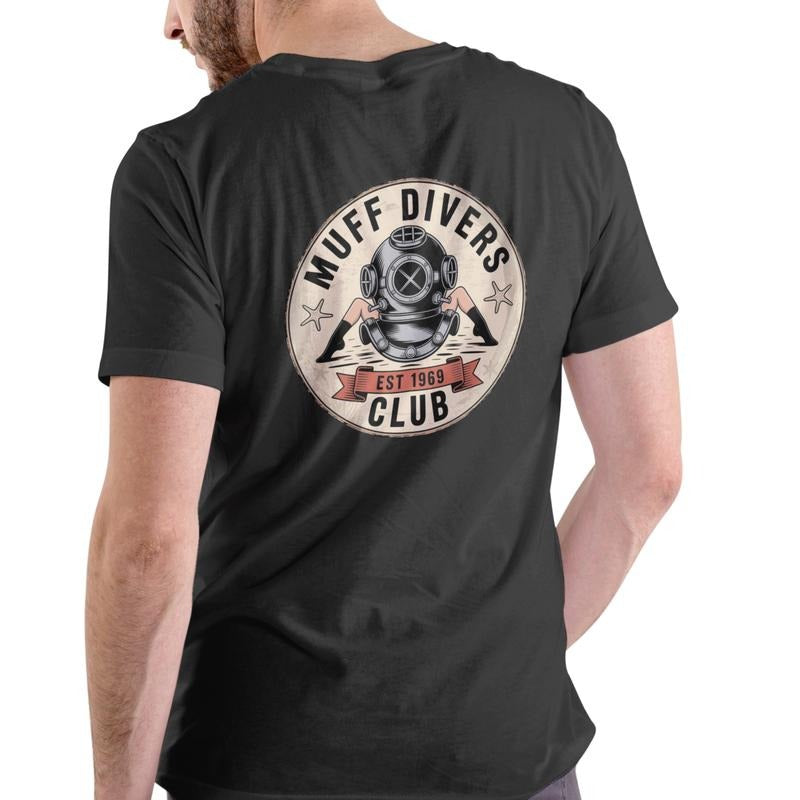 MUFF DIVERS CLUB Funny T Shirt, Unisex Cotton Hoodie, Sweatshirt | RetroVerseTees.com