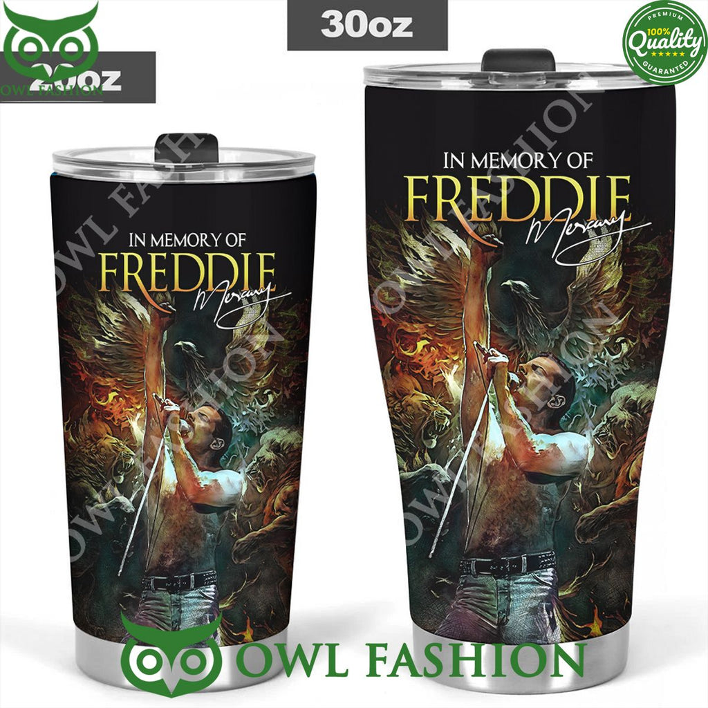 Freddie Mercury Rock Legend The Man The Myth Tumbler Cup