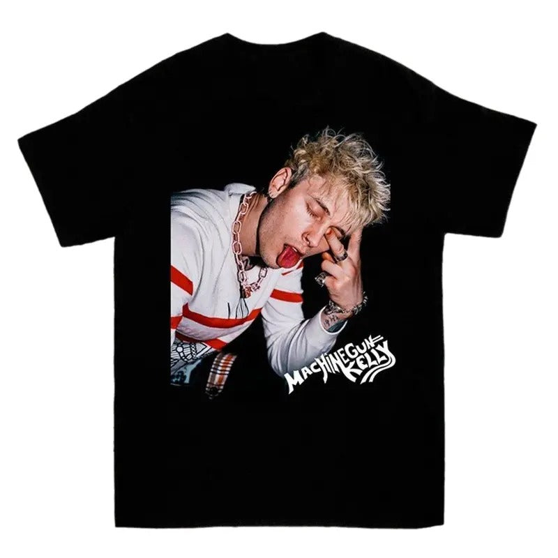 Machine Gun Kelly Black T-shirt Unisex Cotton tee All Sizes Hoodie, Sweatshirt | RetroVerseTees.com