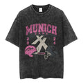 Machine Gun Kelly Munich Game 2024 Graphic Tee, Football Helmet Crossover Shirt, Germany Concert Tour Merch, Unisex...