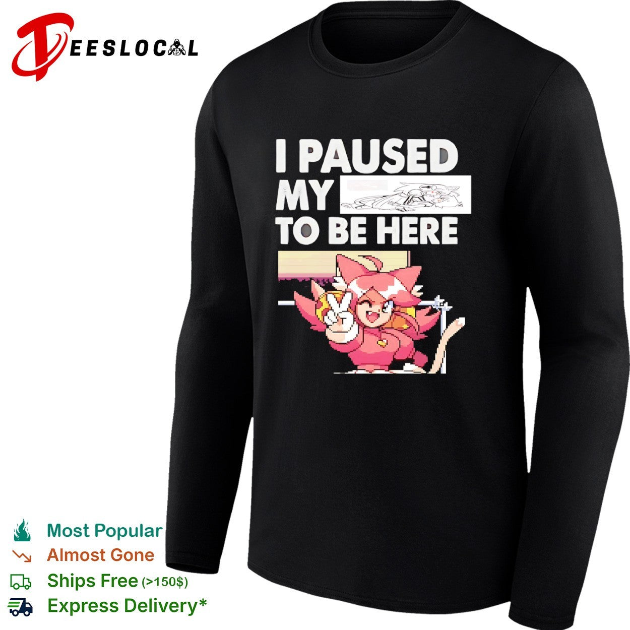 Mad Mew Mew Undertale anime girls I paused my to be here shirt