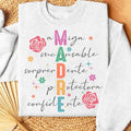 Madre - Amiga -Incansable - Sorprendente - Protectora - Confidente Sweatshirt Stylish Pullover T-Shirts, Hoodie