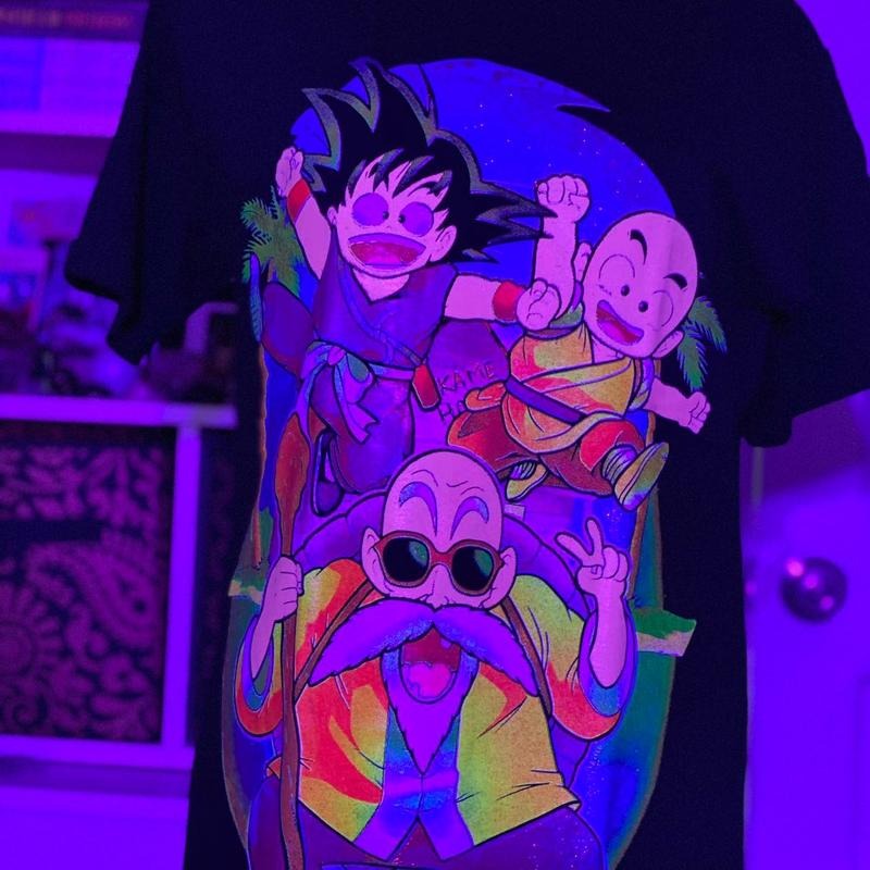 Maestro roshi y familia T-shirt Cotton Black Casual Hoodie, Sweatshirt | RetroVerseTees.com