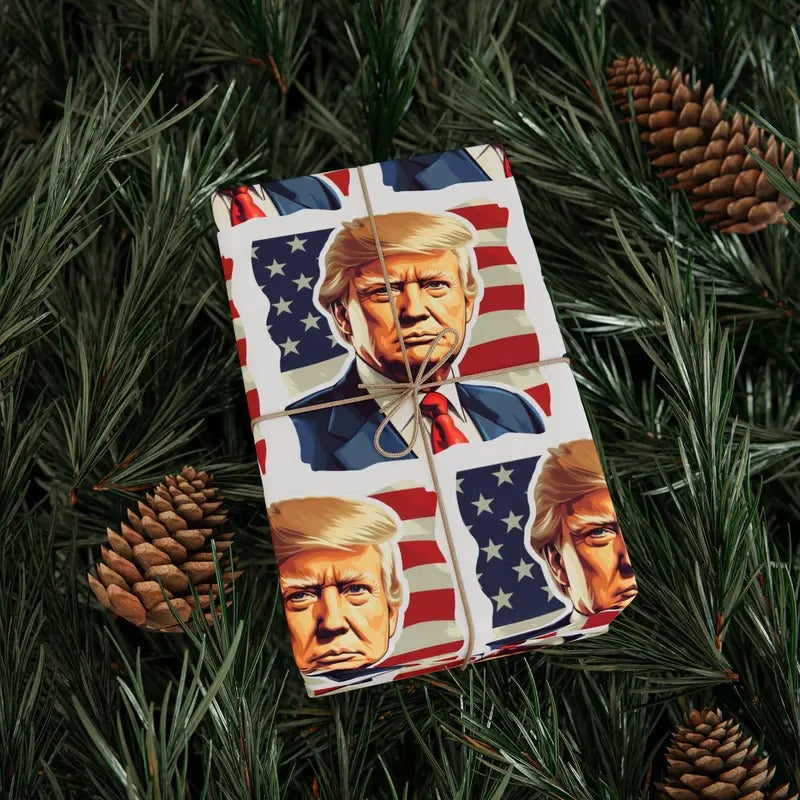 Majestic Portrait Trump Wrapping Paper T-Shirts, Hoodie, Sweatshirt | RetroVerseTees.com