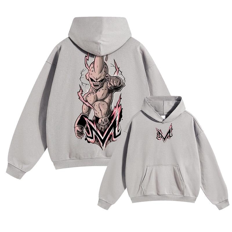 Majin Buu Unisex FallFreshness outfits men streetwear HB 90s graphic tees cotton Anime funny Hoodies men gifts Sweatshirt