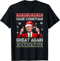 Make Christmas Great Again Xmas Funny Trump Ugly T-Shirt Hoodie, Sweatshirt | RetroVerseTees.com