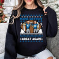 Make Detroit Football Great Again Ugly Christmas Sweatshirt T-Shirts, Hoodie | RetroVerseTees.com
