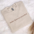 Make Heaven Crowded Embroidered Sweatshirt, Christian Embroidery Hoodie, God Is Good Outfit, Faith Clothing, Religious...