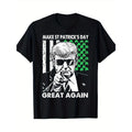Make St. Patrick's Day Great and Fun Again Trump T-shirt S-3XL 180g Made in USA Hoodie, Sweatshirt | RetroVerseTees.com