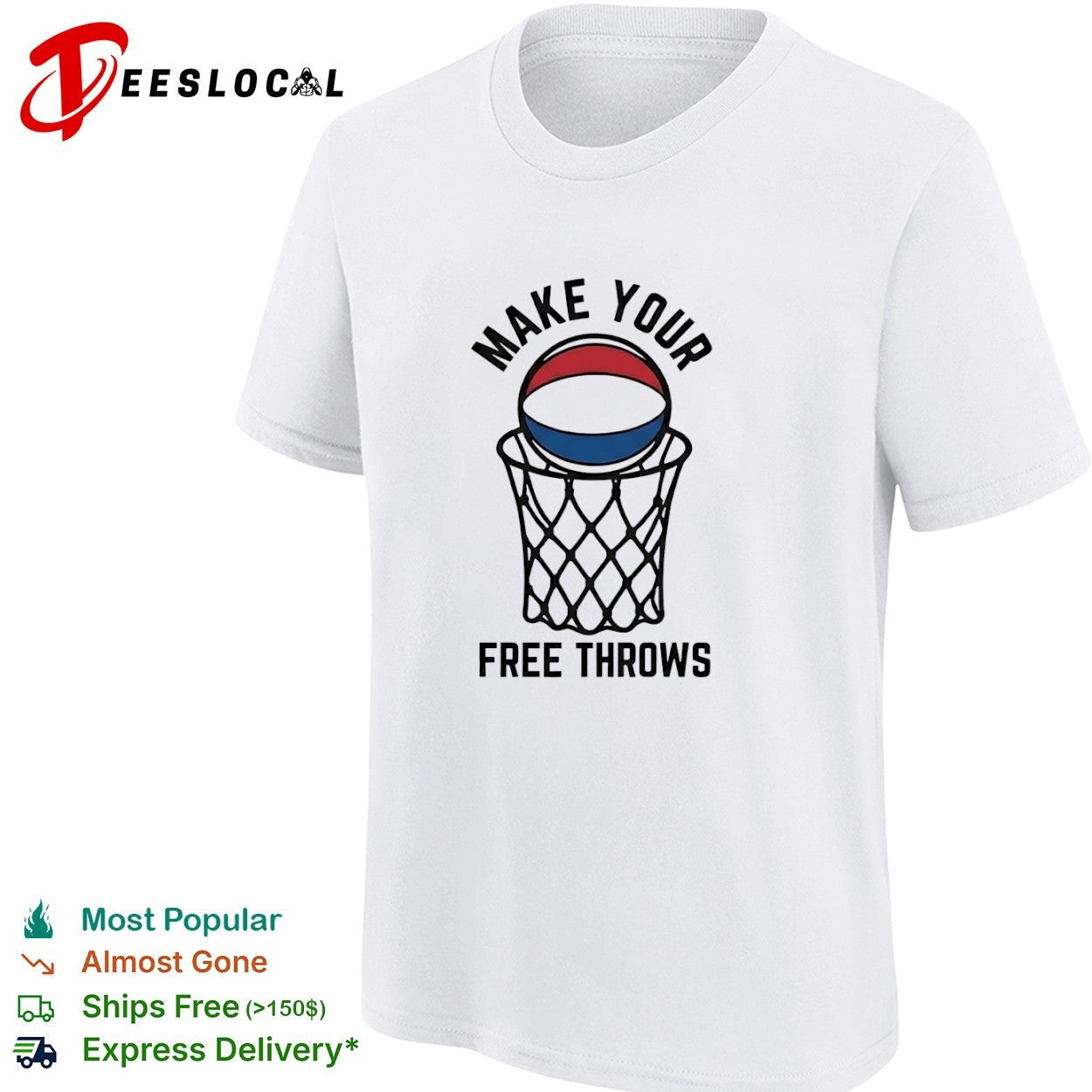 Make Your Free Throws Basketball sports motivation shirt