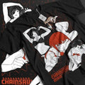 Makima Power Kobeni Reze T-Shirt Chainsaw Denji Horror Anime Gift Shirt All Size Hoodie, Sweatshirt | RetroVerseTees.com