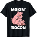 Making Bacon Funny Pig Jokes Adult Humor T-Shirt made in usa Hoodie, Sweatshirt | RetroVerseTees.com