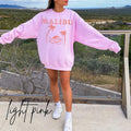 Malibu Sweatshirt Preppy Sweatshirt Aesthetic California Crewneck Retro Y2K Sweater Malibu Beach Sweatshirt VSCO Clothes...