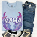 Mama Angel  Wings Gildan Sweatshirt T-Shirts, Hoodie | RetroVerseTees.com