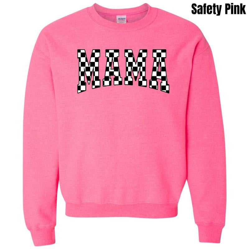 Mama Black Checker Sweatshirt T-Shirts, Hoodie | RetroVerseTees.com