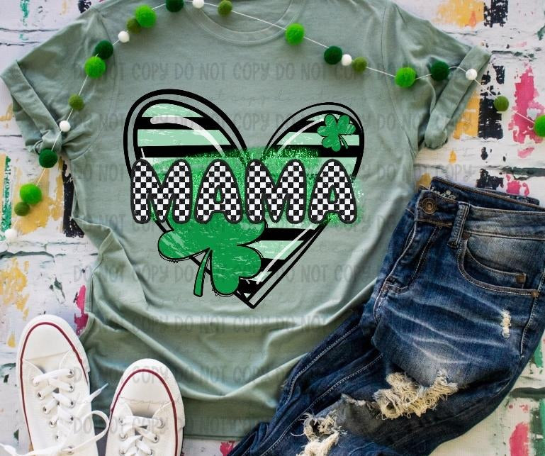 Mama Clover Heart DTF Transfers - THIS IS NOT A SHIRT Hoodie, Sweatshirt | RetroVerseTees.com