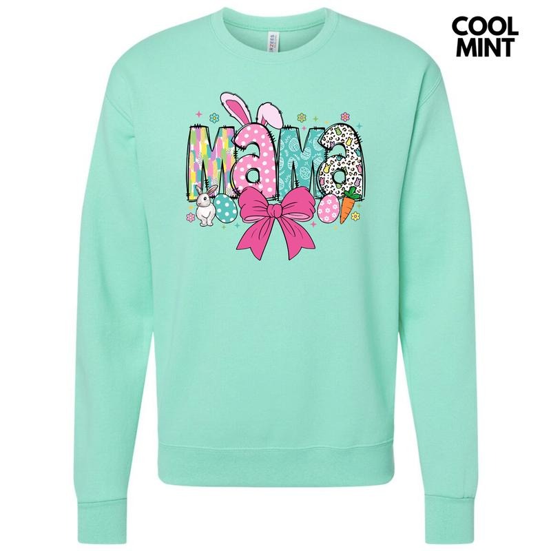 Mama Easter Coquette Sweatshirt T-Shirts, Hoodie | RetroVerseTees.com
