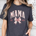 Mama Est 2025 Coquette Shirt, Mama Shirt, Mama Bow Shirt, Mama shirt Shirt, Mama Shirt, Pink Mama Shirt, Mama 2025 Shirt...
