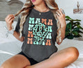 Mama Groovy style Tee Comfortable Cotton Hoodie, Sweatshirt | RetroVerseTees.com