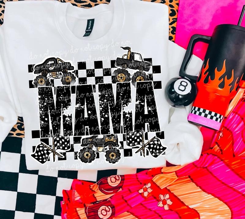 Mama Monster Truck DTF Transfers - THIS IS NOT A SHIRT Hoodie, Sweatshirt | RetroVerseTees.com