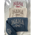 Mama Personalized Embroidered Sweater with child names on the sleeves T-Shirts, Hoodie, Sweatshirt | RetroVerseTees.com