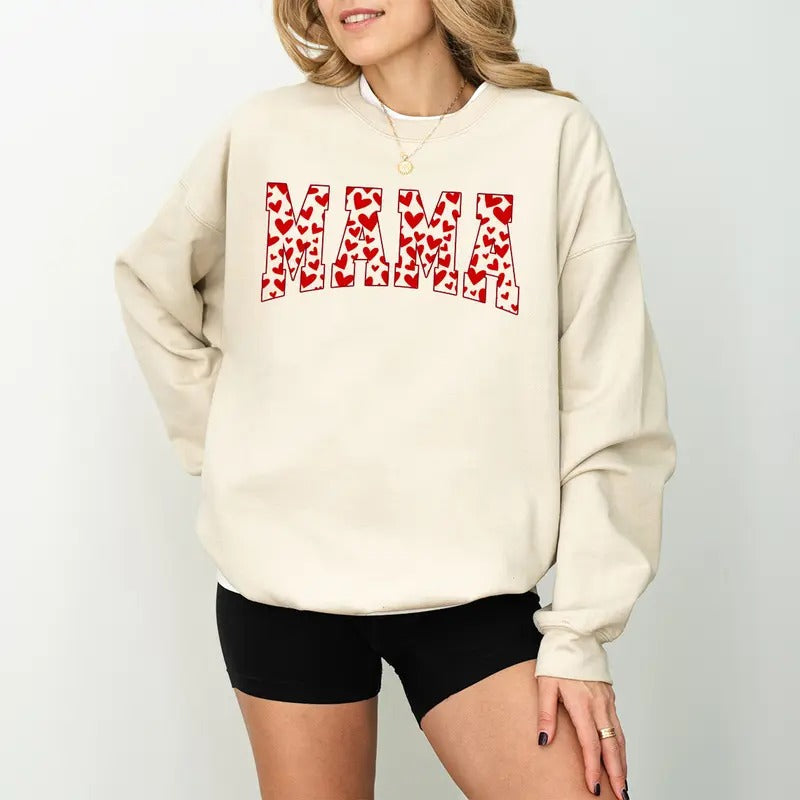 Mama Sweatshirt, Valentines Day Shirt, Mama Valentine Shirt, Mama Shirt, Love Shirt, Cute Valentines Shirt, Valentine...