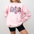 Mama Valentines Heart Valentines Day Sweatshirt, Valentines Day Shirts For Woman, Latte Valentine Shirt, Valentines Day...