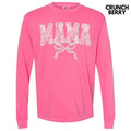 Mama White Lace Coquette Long Sleeve Comfort Colors T-Shirt 'NLB' Hoodie, Sweatshirt | RetroVerseTees.com
