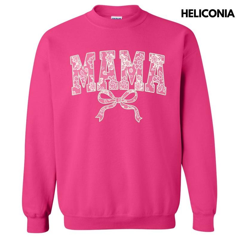 Mama White Lace Coquette Sweatshirt 'NLB' T-Shirts, Hoodie | RetroVerseTees.com