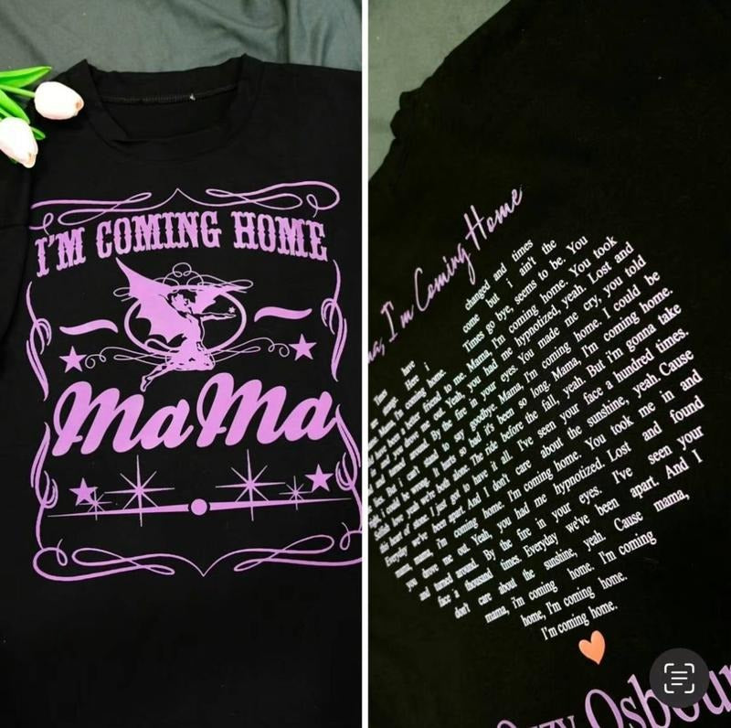 Mama, I'm Coming Home Twoside Lyric Tee, Hoodie Sweatshirt | RetroVerseTees.com