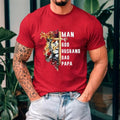 Man Of God Christian Lion T-Shirt Shirt Casual Style Crew Neck Short Sleeve T-Shirt Tops Trendy for Unisex, Perfect Gift...