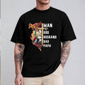Man Of God Husband Dad Papa Father's Day T-Shirt Casual Style Crew Neck Short Sleeve T-Shirt Tops Trendy for Unisex,...