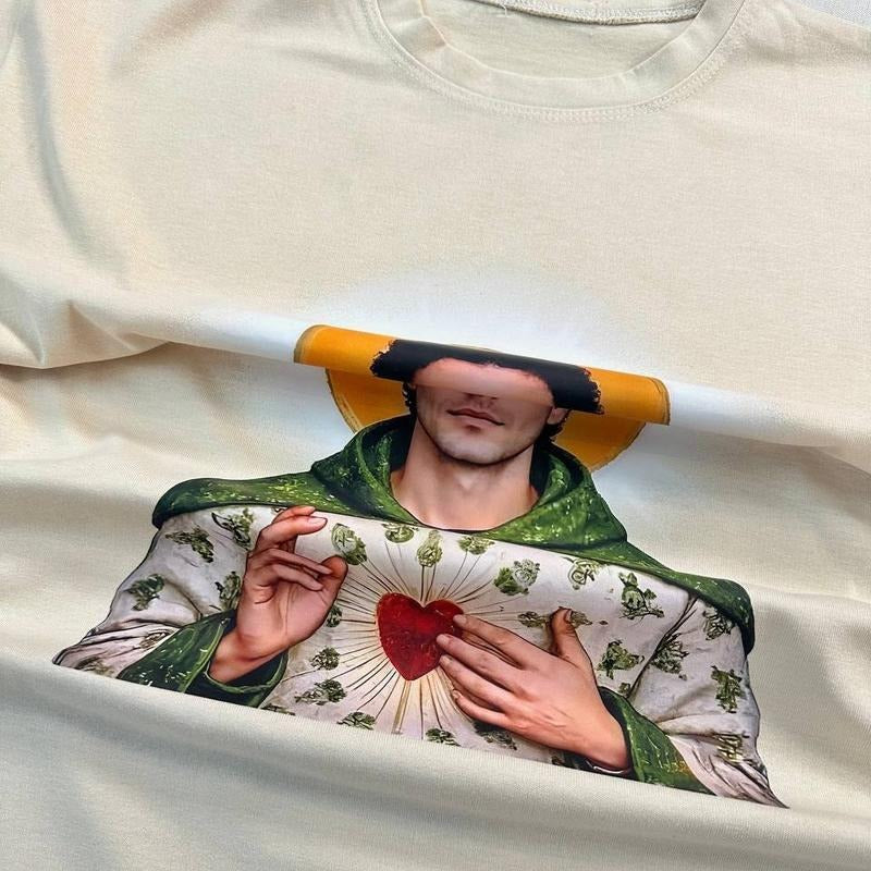 Man T-shirt, God Saint Shirt, Gildan 5000 Shirt For Men & Women Cotton Menswear, Sweatshirt, Hoodie | RetroVerseTees.com