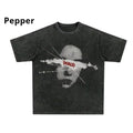 Manfinity EMRG Loose Fit Men's Slogan & Angel Print Drop Shoulder TSHIRT Cotton Unisex T-Shirt, Crew Neck, Size S- 3XL,...