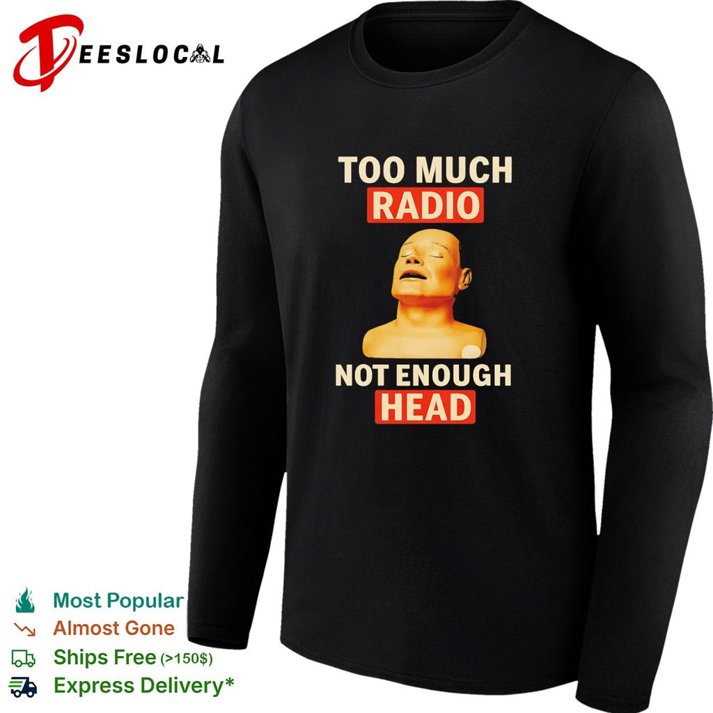 Mannequin face closed eyes too much radio not enough head shirt