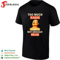Mannequin face closed eyes too much radio not enough head shirt