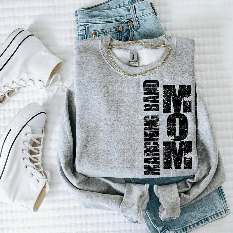 Marching Band Mom DTF Transfers - THIS IS NOT A SHIRT Hoodie, Sweatshirt | RetroVerseTees.com